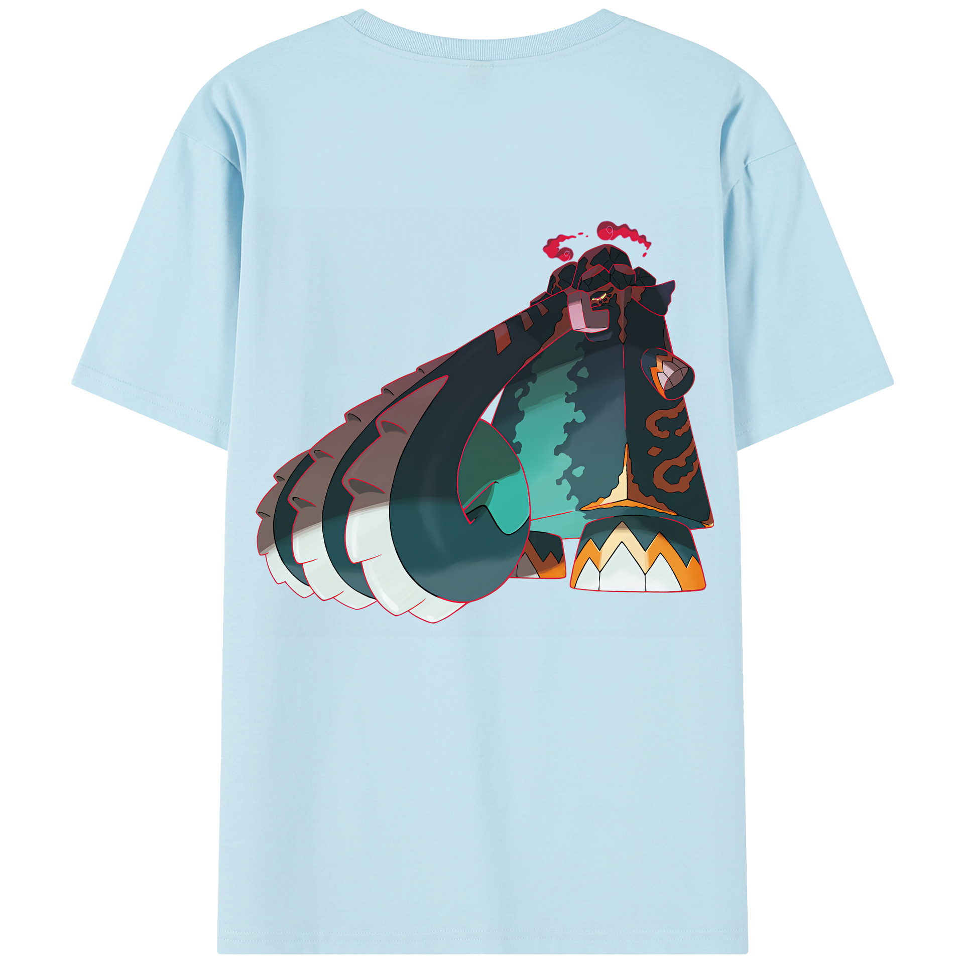 （画像用） ポケットモンスター Pokémon 綿100％半袖Tシャツ（背面プリント）